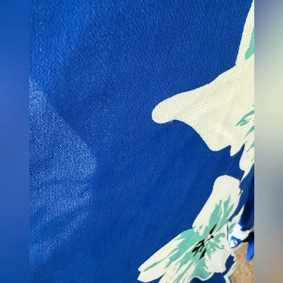 Fighting Eel Floral Blue One Piece Jumpsuit, size XS - Picture 5 of 5